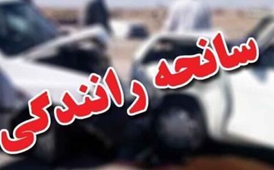 تصادف مینی‌ بوس و پژو ۴۰۵ در جاده سنتو تبریز ۶ نفر مصدوم داشت