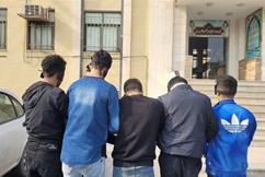۴ نفر از اوباش سطح یک به دام پلیس افتادند