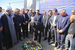 برگزاری آیین کلنگ زنی تقاطع غیر هم سطح ورودی ورزقان
